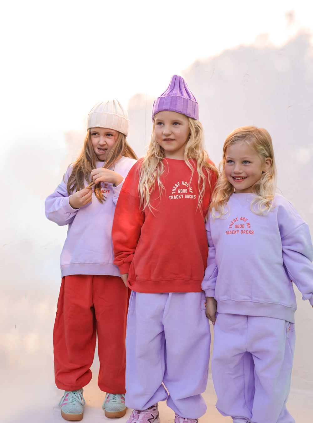 Good Tracky Pullover Lavender Red