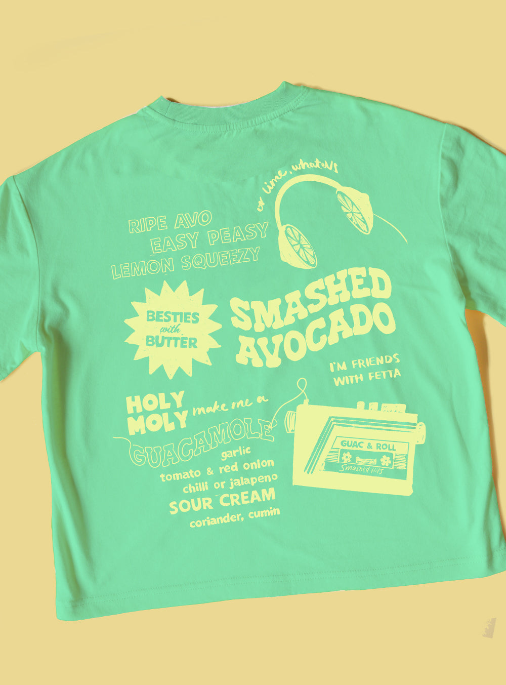 Smashed Avocado T Shirt *PRE ORDER*