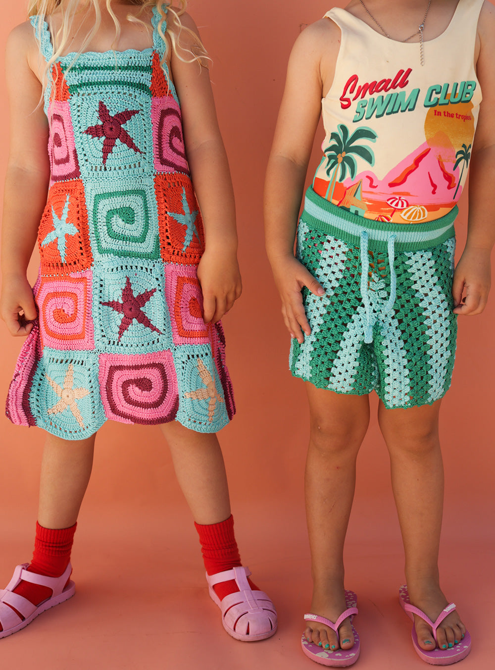 Starfish Mini Crochet Dress